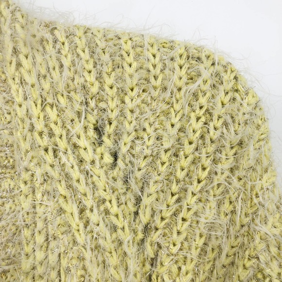 NWT Anthropologie Yellow Larkin Shimmer Belted Cardigan Small Long Sleeve - Picture 4 of 8